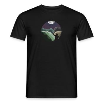 Moonhater 2.0 - Men's T-Shirt - black - Front - AI Model Male 178 light (178cm)
