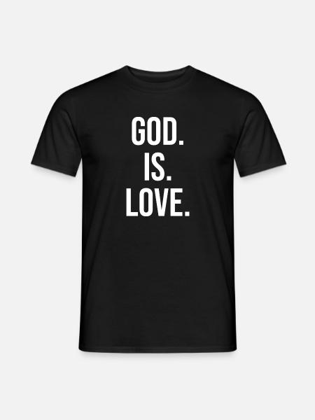 God is love - Men's T-Shirt - black