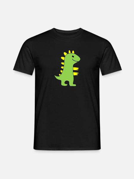 Dinosaurs - Motif colors customizable - Men's T-Shirt - black