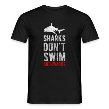 Shark Underwater Fishing Holidays - Men's T-Shirt - black - Front - AI Model Male 178 light (178cm)