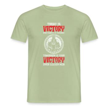 Japan Honor Katana - Men's T-Shirt - sage - Front - AI Model Male 178 light (178cm)
