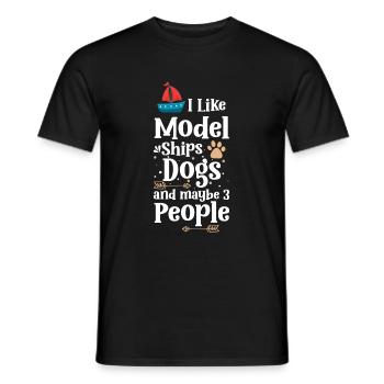 Ship Ship Model Sea Anchor - Men's T-Shirt - black - Front - AI Model Male 178 light (178cm)