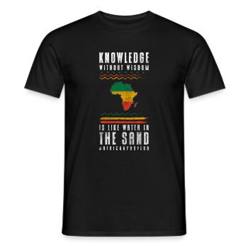 Culture Nature African Animals - Men's T-Shirt - black - Front - AI Model Male 178 light (178cm)