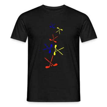 Golf symbol - Männer T-Shirt - Schwarz - Vorne - AI Model Male 178 light (178cm)