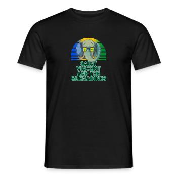 Saint Vincent and the Grenadines - Men's T-Shirt - black - Front - AI Model Male 178 light (178cm)