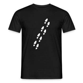 Impressions de chaussure - T-shirt homme - noir - Devant - AI Model Male 178 light (178cm)