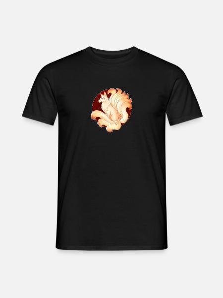 Neunschwänziger Fuchs - Männer T-Shirt - Schwarz