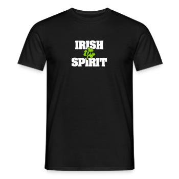 Irish In Spirit - T-shirt homme - noir - Devant - AI Model Male 178 light (178cm)