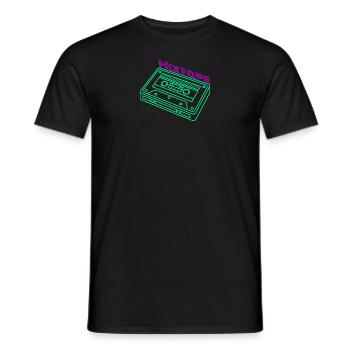 Mixtape Cassette Musique 80s Kidcore Cadeau - T-shirt homme - noir - Devant - AI Model Male 178 light (178cm)