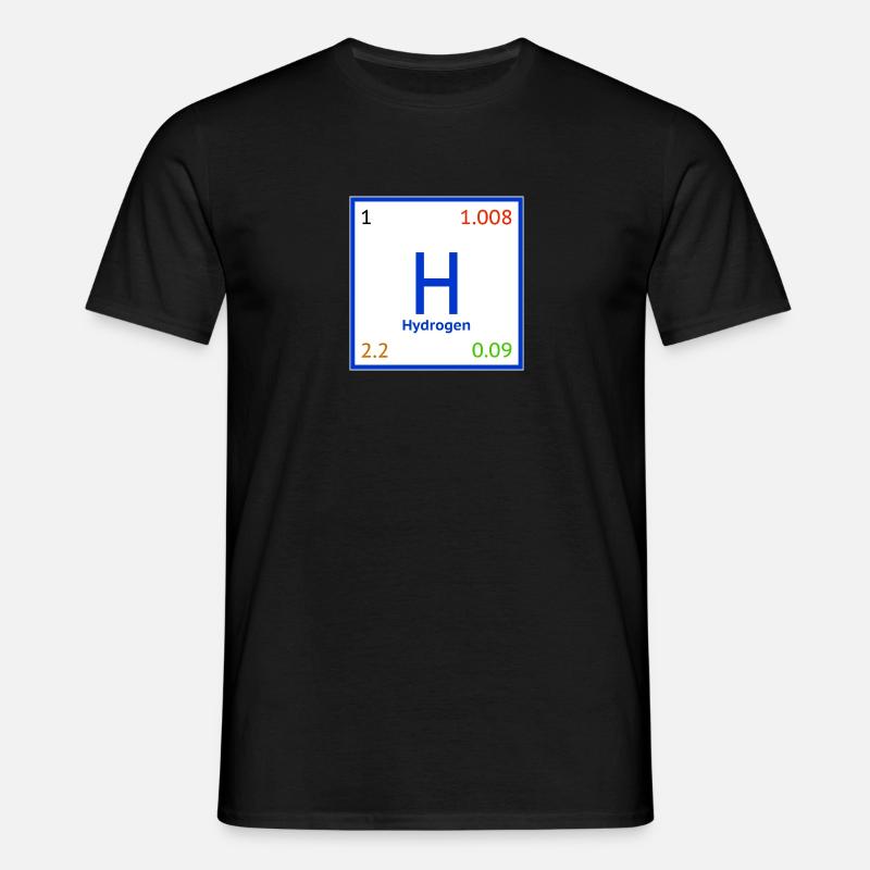 Hydrogène - hydrogène - T-shirt Homme - noir