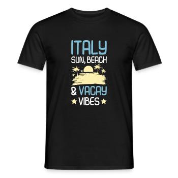 Italien Sommer Spruch - Männer T-Shirt - Schwarz - Vorne - AI Model Male 178 light (178cm)