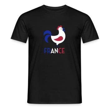 France Français Française French Frankreich - Männer T-Shirt - Schwarz - Vorne - AI Model Male 178 light (178cm)