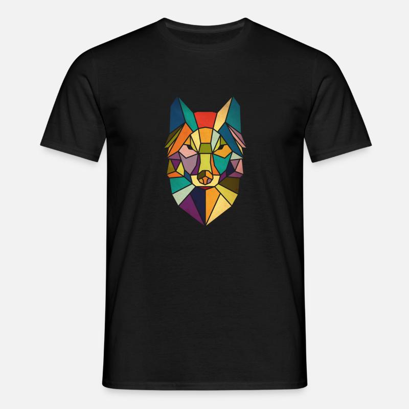 Fuchs - Männer T-Shirt - Schwarz