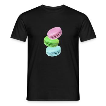 Macarons - T-shirt homme - noir - Devant - AI Model Male 178 light (178cm)