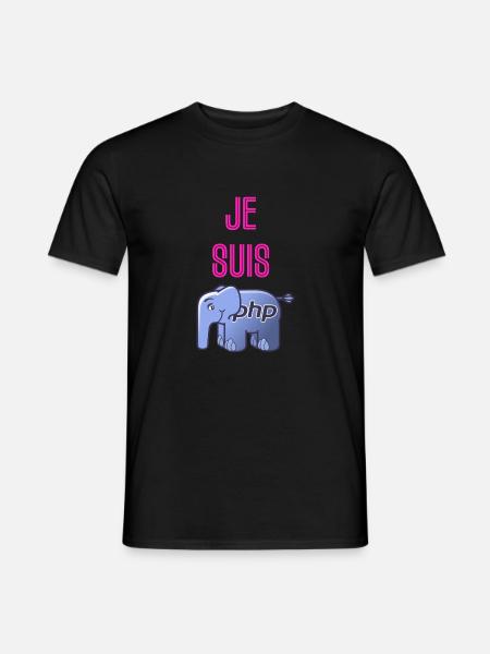 Je suis PHP ! - T-shirt homme - noir