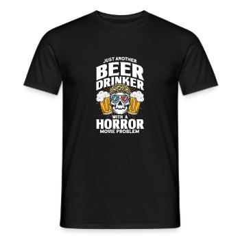 Movie Lovers Horror Movie Horror Movies Gift - Men's T-Shirt - black - Front - AI Model Male 178 light (178cm)