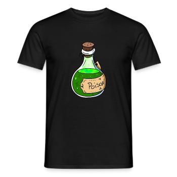 Poison Bottle - Men's T-Shirt - black - Front - AI Model Male 178 light (178cm)