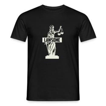 Lawsome Attorney Lawyer - Men's T-Shirt - black - Front - AI Model Male 178 light (178cm)
