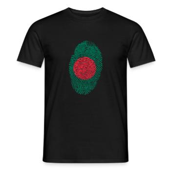 Bangladesh - Men's T-Shirt - black - Front - AI Model Male 178 light (178cm)