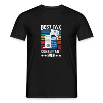 Meilleur conseiller fiscal de tous les temps CPA Accountant S - T-shirt homme - noir - Devant - AI Model Male 178 light (178cm)