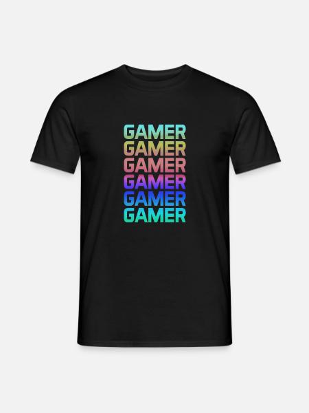 GAMER GAMER GAMER GAMER GAMER - Männer T-Shirt - Schwarz