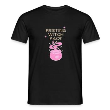 Resting Witch Face Hexenpot - Männer T-Shirt - Schwarz - Vorne - AI Model Male 178 light (178cm)