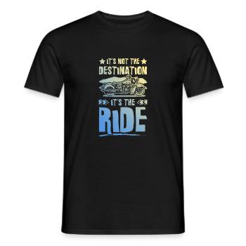 Motorrad Ziel - Männer T-Shirt - Schwarz - Vorne - AI Model Male 178 light (178cm)