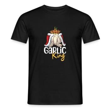 Knoblauch Knoblauchbrot Geschenk - Männer T-Shirt - Schwarz - Vorne - AI Model Male 178 light (178cm)