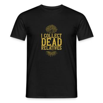 Genealogie Ahnenforschung Ahnenforscher - Männer T-Shirt - Schwarz - Vorne - AI Model Male 178 light (178cm)