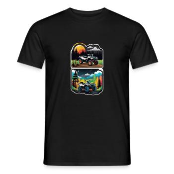 Quad & Off-Road - Men's T-Shirt - black - Front - AI Model Male 178 light (178cm)