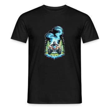 quad et tout terrain - T-shirt homme - noir - Devant - AI Model Male 178 light (178cm)