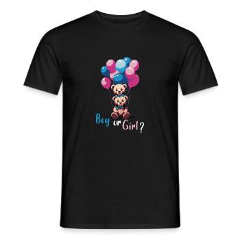 Boy or Girl - Männer T-Shirt - Schwarz - Vorne - AI Model Male 178 light (178cm)