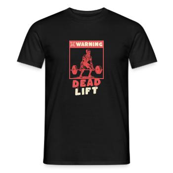 Kreuzheben Zombie | lustiges Fitnessstudio Halloween - Männer T-Shirt - Schwarz - Vorne - AI Model Male 178 light (178cm)