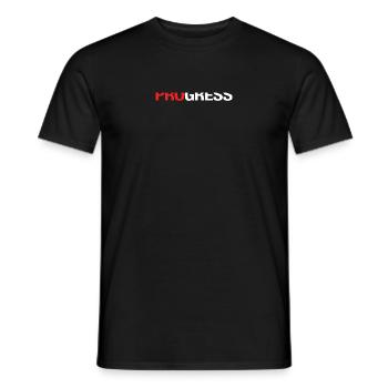 PROGRESS - Männer T-Shirt - Schwarz - Vorne - AI Model Male 178 light (178cm)