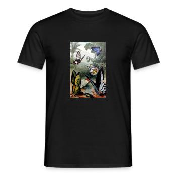 Schmetterlinge - Männer T-Shirt - Schwarz - Vorne - AI Model Male 178 light (178cm)