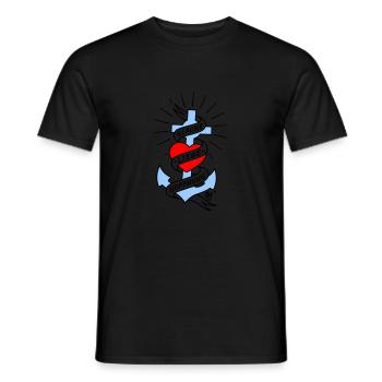 Glaube Liebe Hoffnung tall colored - Männer T-Shirt - Schwarz - Vorne - AI Model Male 178 light (178cm)