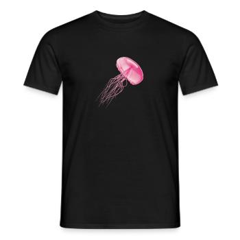 Qualle - Männer T-Shirt - Schwarz - Vorne - AI Model Male 178 light (178cm)