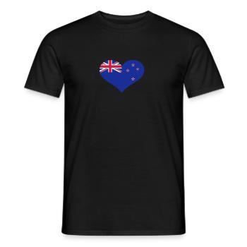 Nouvelle-Zélande - T-shirt homme - noir - Devant - AI Model Male 178 light (178cm)
