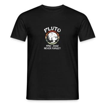 Pluton 1930 - 2006 Never Forget Design pour un - T-shirt homme - noir - Devant - AI Model Male 178 light (178cm)