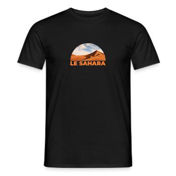 Le Sahara - T-shirt homme - noir - Devant - AI Model Male 178 light (178cm)
