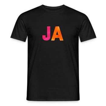 JA. Ein Shirt, ein Wort. - Männer T-Shirt - Schwarz - Vorne - AI Model Male 178 light (178cm)