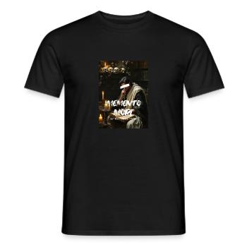 MEMENTO MORI GET RICH OR DIE TRYING NEOCLASSICAL - Men's T-Shirt - black - Front - AI Model Male 178 light (178cm)