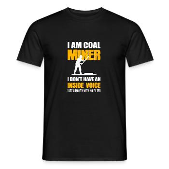 Eine innere Stimme Prospektor Geschenk - Männer T-Shirt - Schwarz - Vorne - AI Model Male 178 light (178cm)