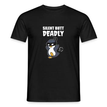 Silent but deadly Psychopathic Poison - Men's T-Shirt - black - Front - AI Model Male 178 light (178cm)