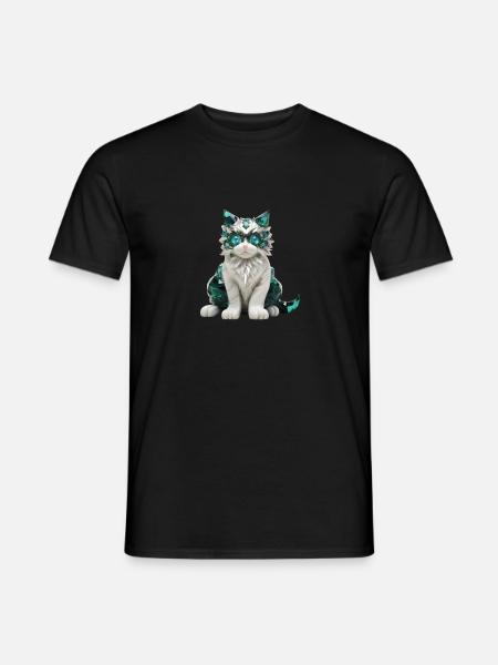 Birthstone Cat May - Men's T-Shirt - black