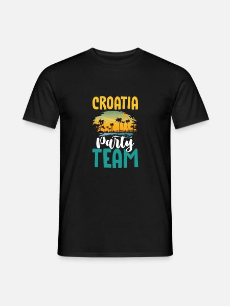 Croatia Party Team - Men's T-Shirt - black