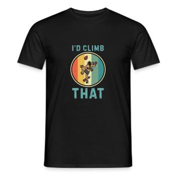 Bouldern Klettern Sportarten Turnhalle Wand - Männer T-Shirt - Schwarz - Vorne - AI Model Male 178 light (178cm)