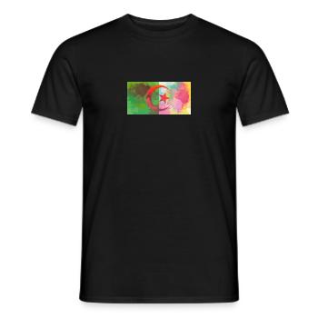 Algerien - Männer T-Shirt - Schwarz - Vorne - AI Model Male 178 light (178cm)