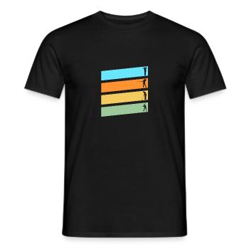 Golfers Golf - Men's T-Shirt - black - Front - AI Model Male 178 light (178cm)