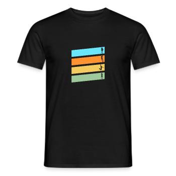 Basketball Players Basketball - Men's T-Shirt - black - Front - AI Model Male 178 light (178cm)